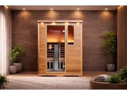 Tanvea infrasauna Crown Luxury 3 v prostore Desk