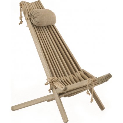 ECO Chair ASH (Barva Šedá s polštářem)
