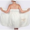 Champagne Celebration: Krémový župan a saunový kilt (Velikost S-M-L)