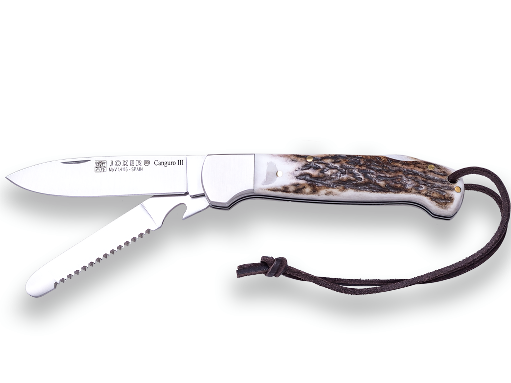 Fotografie Multifunkční nůž Canguro III Joker 85mm (jelení paroh)