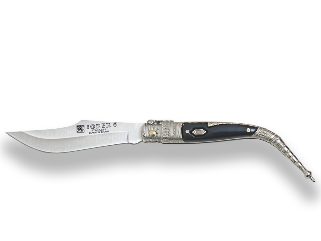 Klasický španělský kapesní nůž 80mm Joker (zdobený zamak)