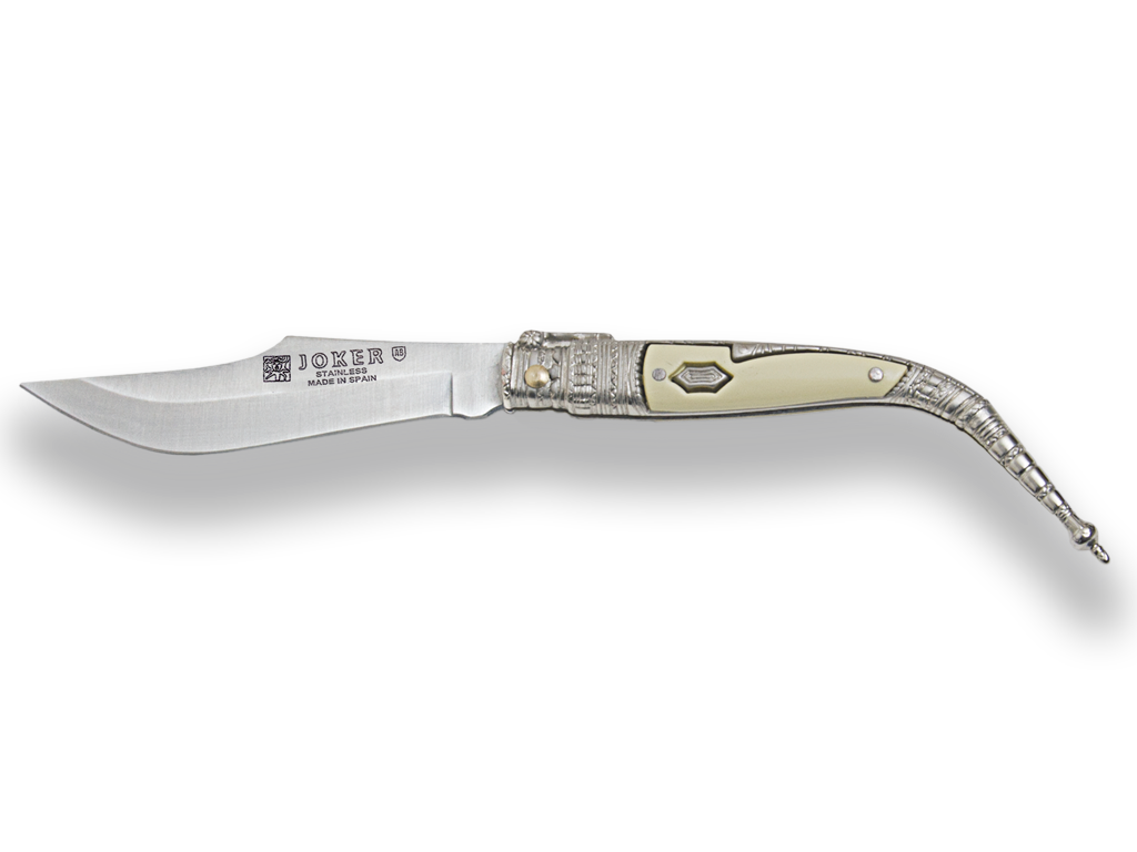 Fotografie Klasický španělský kapesní nůž 80mm Joker (zdobený zamak)
