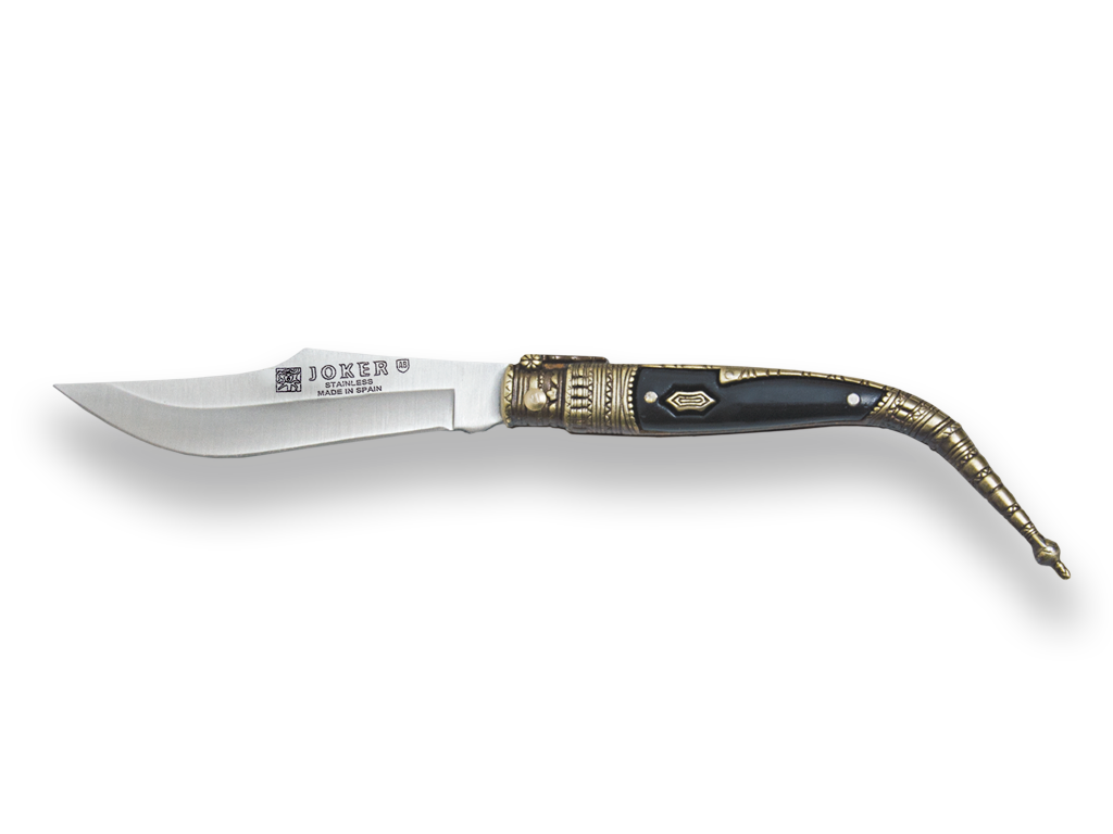 Klasický španělský kapesní nůž 80mm Joker (zdobený zamak)