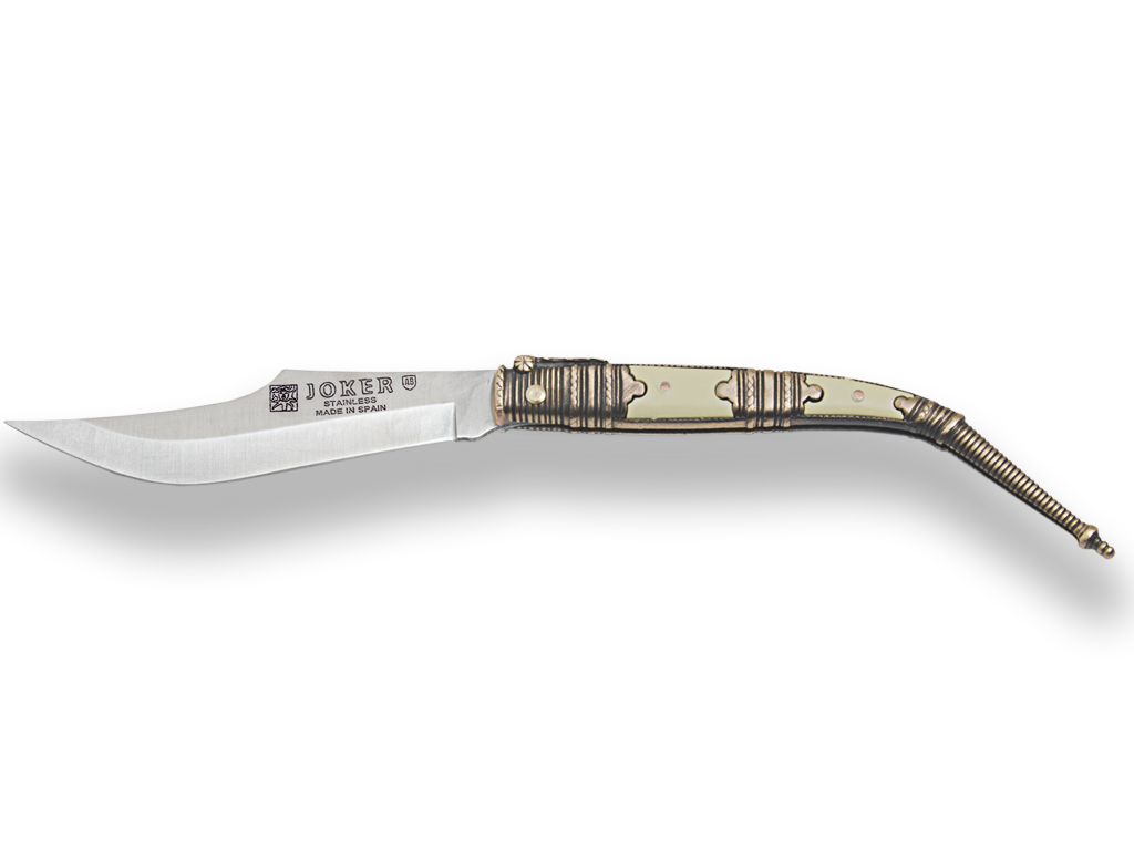 Klasický španělský kapesní nůž 100mm Joker (zdobený zamak)