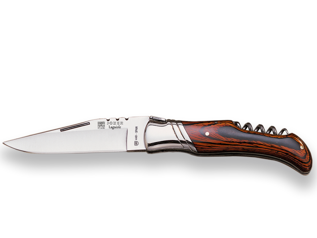 Skládací nůž s vývrtkou Laguiole Joker 95mm (sekvoj)