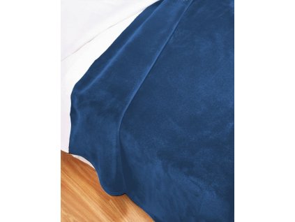 Španělská deka Piel Lisa 160 x 240 cm tmavá modrá