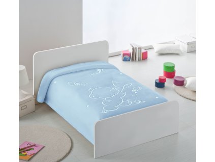 Dětská španělská deka Piel 110 x 140 cm - Medvídek s motýlky - více barev