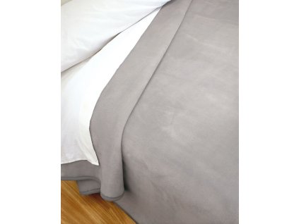 Španělská deka Piel Lisa 220 x 240 cm šedobéžová