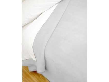 Španělská deka Piel Lisa 220 x 240 cm světle šedá