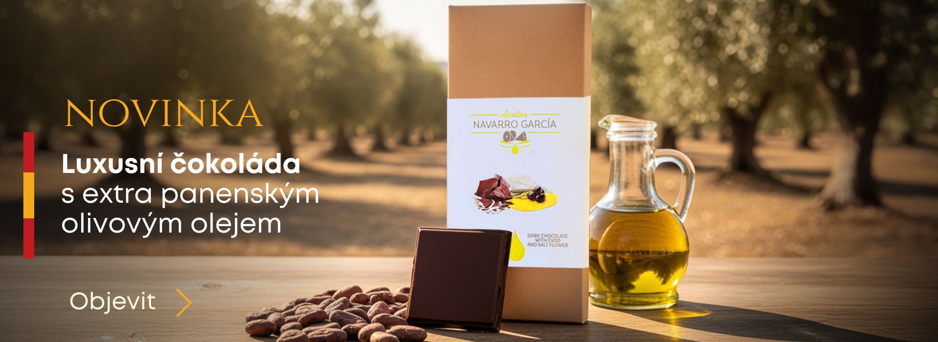 španělská čokoláda s olivovým olejem