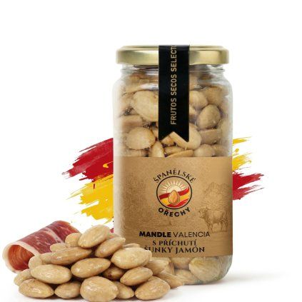 Mandle Valencia s příchutí šunky jamon 215g CZ