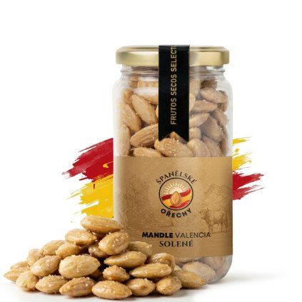 Mandle Valencia Pražená soloené 230g cz
