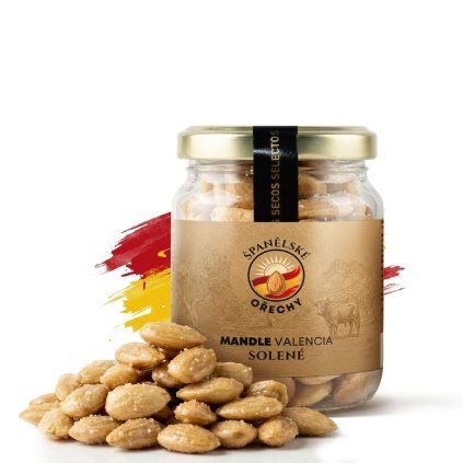 Mandle Valencia pražené solené 125 g – balení