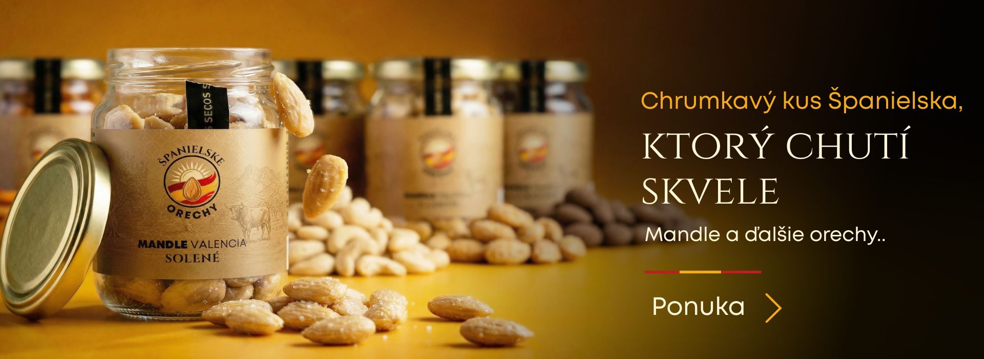 Chrumkavá chuť španielskych orechov