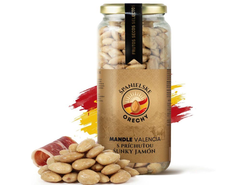 Mandle Valencia s príchuťou šunky Jamón 440 g