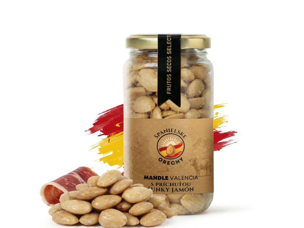 Mandle Valencia s príchuťou šunky Jamón 215 g