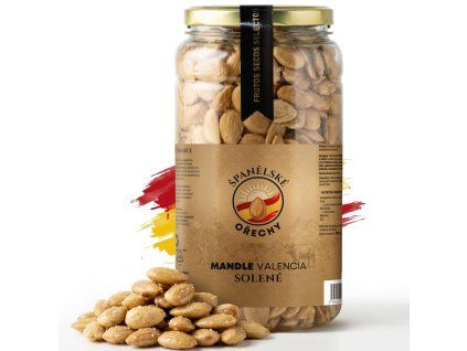 Mandle Valencia pražené solené (950g)
