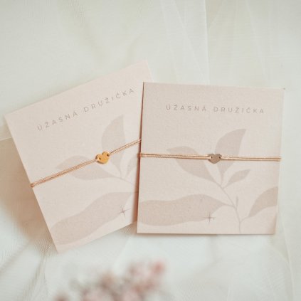 Náramek pro družičku Srdíčko