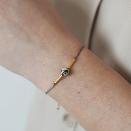 Náramek JASPIS DALMATIN