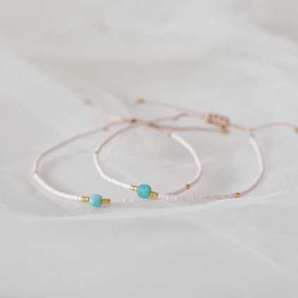 Korálkový náramek AMAZONIT