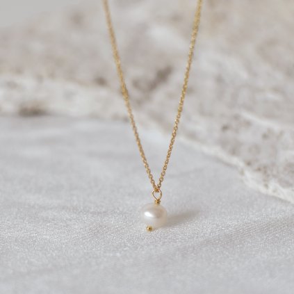 Náhrdelník s říční perličkou