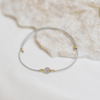 Náramek LABRADORIT korálek