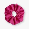 Velká saténová scrunchie gumička - Fuchsia matná