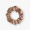 Malá saténová scrunchie gumička - Pekanová matná