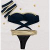 Dark Moon black gold bikini high waist accessory