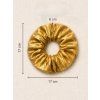 Zlatá Scrunchie nařasená gumička k plavkám jako doplněk