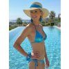 Crystal blue metallic Sparkle Me bikini with matching accessories collection 2026 2027