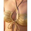 Zlaté bikiny uvázání za krkem variabilní life hack