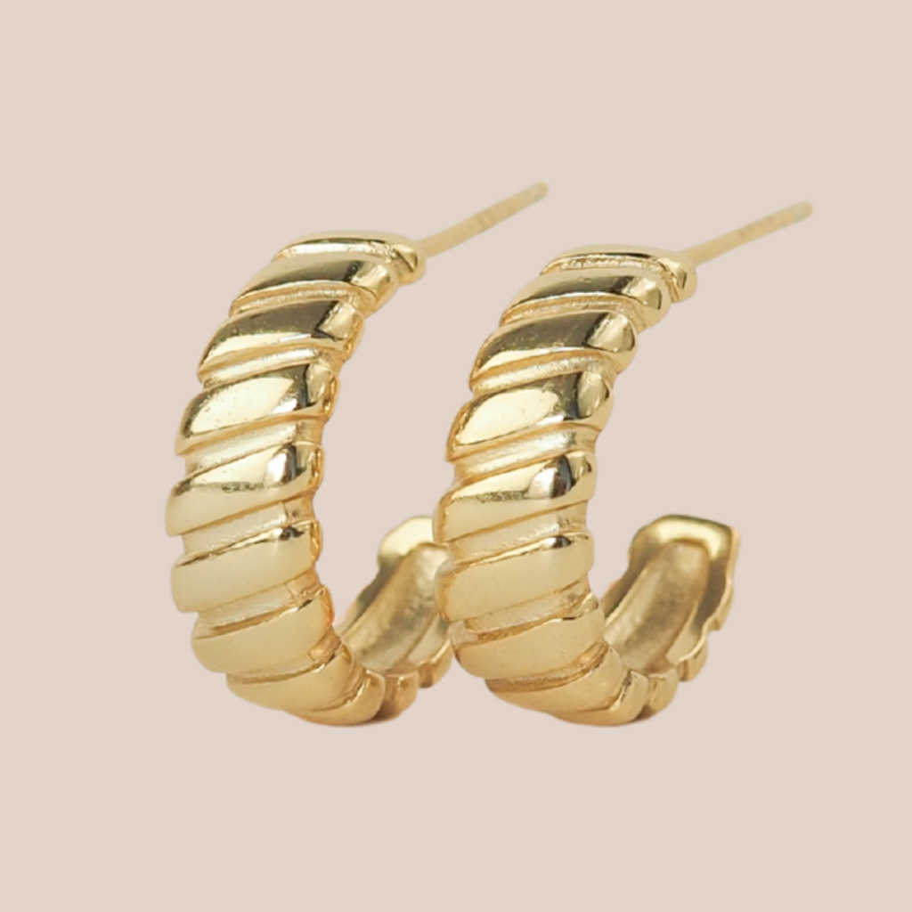 Náušnice Zdobené široké