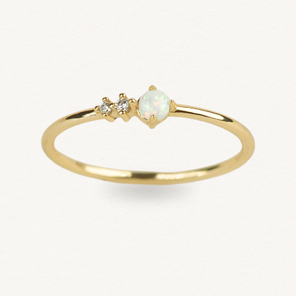 Prstýnek s opálem Štěstí