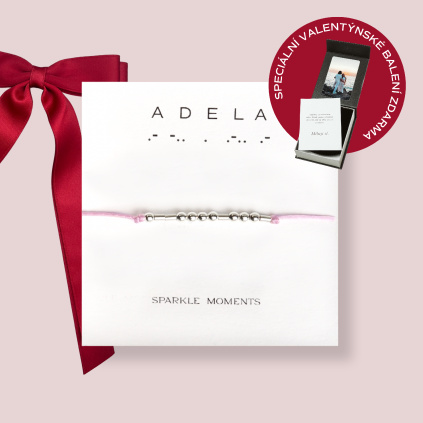 Náramek Morseovka na šňůrce