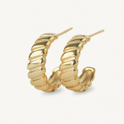 Náušnice Zdobené široké