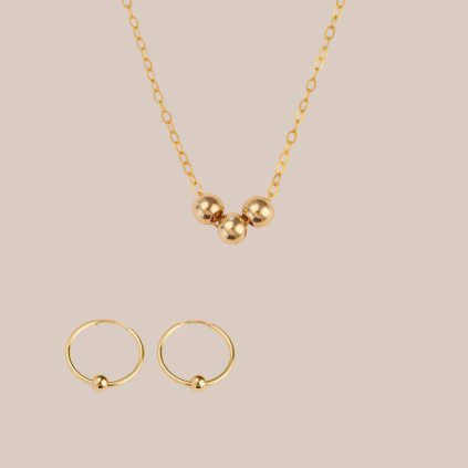 Sada Antistresového náhrdelníku a náušnic