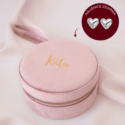Personalizovaná kulatá šperkovnice s osobním významem