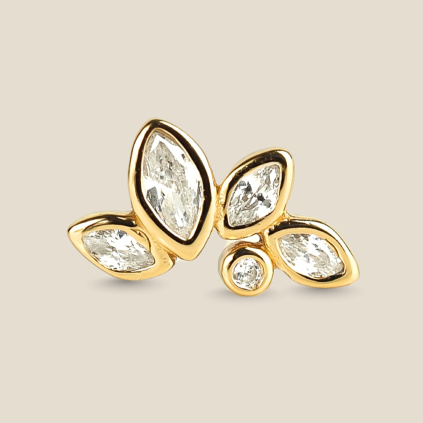 Náušnice Květy (1ks)