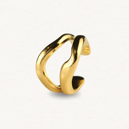 Ear cuff Simple Vlnění (1ks)