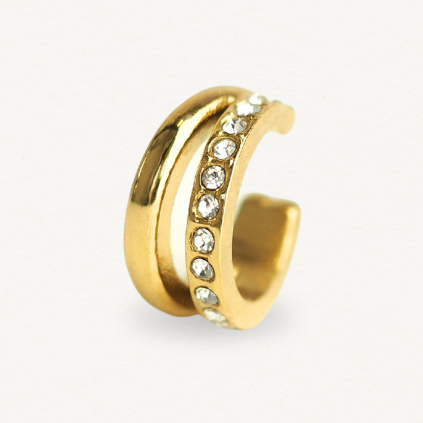 Ear cuff Sparkle dvojitý (1ks)