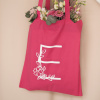 Personalizovná taška s iniciálou růžová