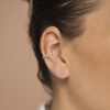 Ear Cuff Vlnění se zirkony (1 ks)