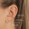 Ear cuff Korunka se zirkony (1 ks)