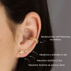 Ear cuff Korunka se zirkony (1 ks)