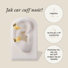 Ear Cuff Organická - široký (1 ks)