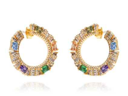 Stříbrné náušnice Cuori Milano Tango Verdi