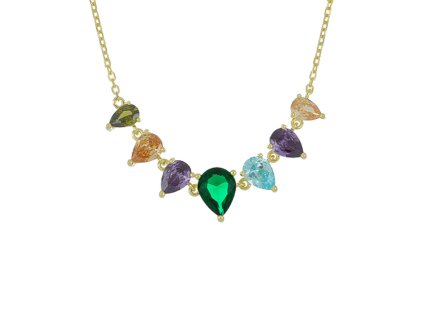 Stříbrný náhrdelník Cuori Milano Tango Verde