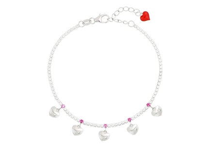 Stříbrný náramek Cuori Milano Amore a Mezzanotte