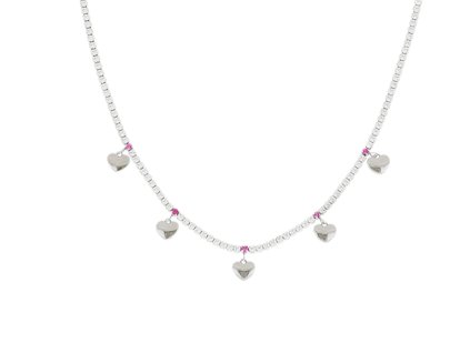 Stříbrný náhrdelník Cuori Milano Amore a Mezzanotte